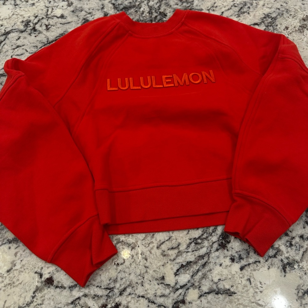 Lululemon Athletica Red Sweatshirt
